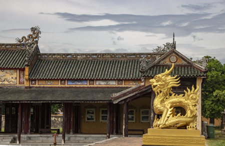 The Imperial City (Vietnamese: HoÃ ng thÃ nh), the  walled enclosure within the citadel (Kinh thÃ nh) of the city of Huáº¿, the former imperial capital of Vietnamのeditorial素材