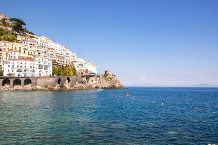 At Amalfi - Italy - On june 2020 - the square in the center of the townのeditorial素材