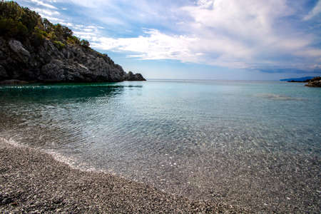 Scenic landscape of Maratea coastline in Basilicata, Italy