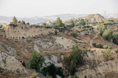 Scenic landscape of Canchi in basilicata region of Italy