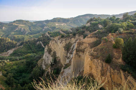 Scenic landscape of Canchi in basilicata region of Italyの写真素材