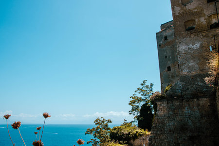 At Procida, Italy, on, 08,,01,23, the old abandoned prison in D'Avalos palace
