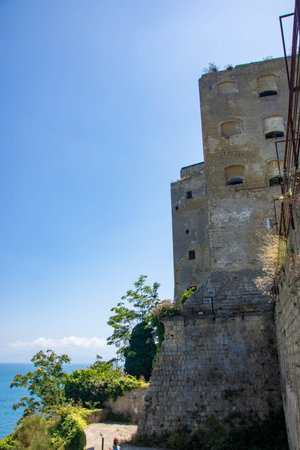 At Procida, Italy, on, 08,,01,23, the old abandoned prison in D'Avalos palaceのeditorial素材