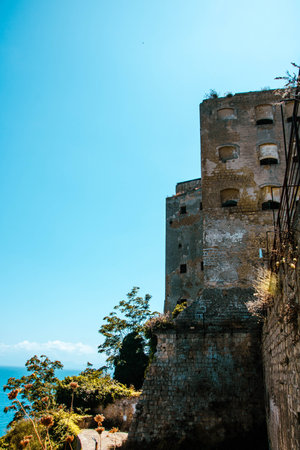 At Procida, Italy, on, 08,,01,23, the old abandoned prison in D'Avalos palaceのeditorial素材