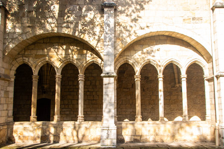 The cloister of the cathedral Basilica of the Assumption of the Virgin Mary of Santanderのeditorial素材