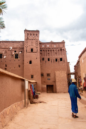 At Ait-Ben-Addou, On August 2024, the ksar (fortified village) along the former caravan route...