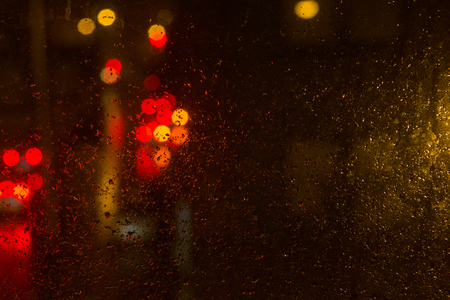 Rainy night in the Cityの写真素材
