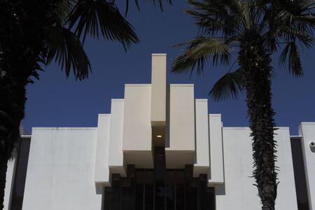 Art deco building in the city of Napier, New Zealand