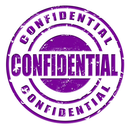 confidential grunge stamp on whit vector illustrationのイラスト素材