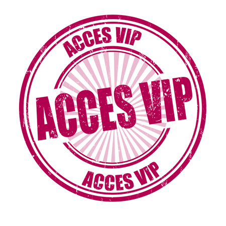 Acces vip grunge stamp on white, vector illustrationのイラスト素材