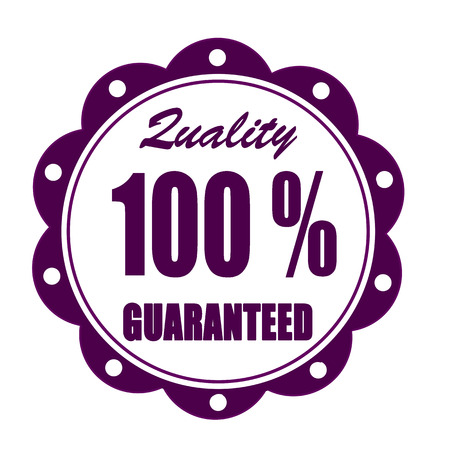 quality guaranteed grunge stamp whit on vector illustrationのイラスト素材