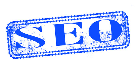 seo grunge stamp whit on vector illustrationのイラスト素材