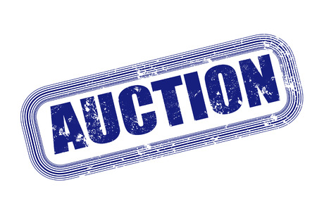 auction grunge stamp with on vector illustrationのイラスト素材