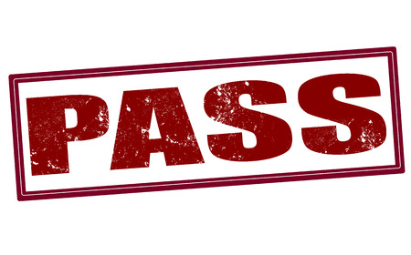 pass grunge stamp with on illustrationのイラスト素材