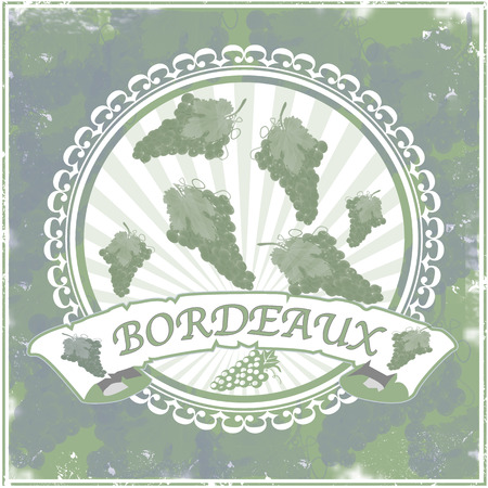 bordeaux backgrount with illustrationのイラスト素材