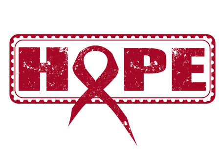 hope grunge stamp with on vector illustrationのイラスト素材