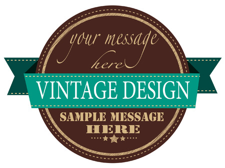  vintage design label stamp whit on vector illustrationのイラスト素材