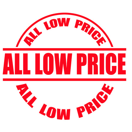 all low price grunge stamp with on vector illustrationのイラスト素材