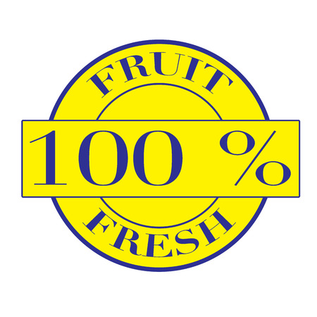 fruit fresh grunge stamp with on vector illustrationのイラスト素材