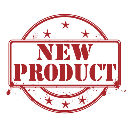 new product on grunge stamp with vector illustrationのイラスト素材