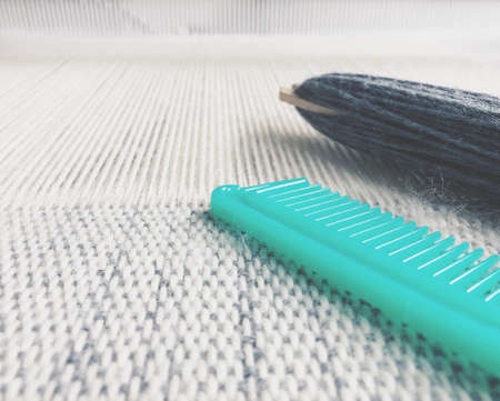 Weaving accessories in daylight.