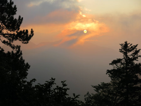 Mountain sunriseの写真素材