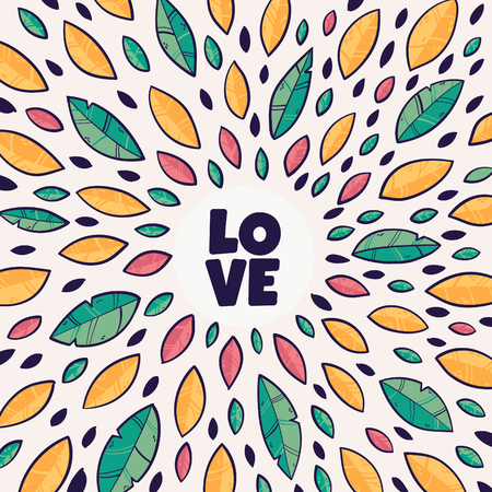 Love Leaves Doodlesのイラスト素材