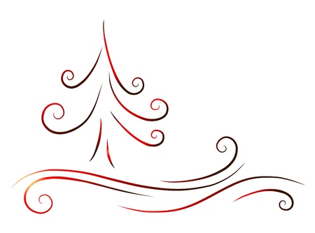 winter treeのイラスト素材