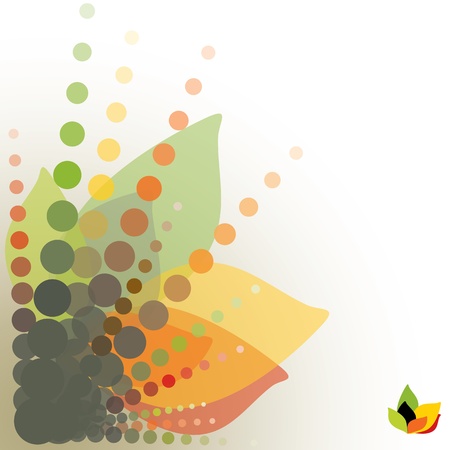 abstract floral background, vector illustrationのイラスト素材