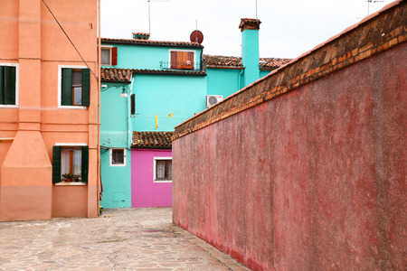 colorful housesのeditorial素材