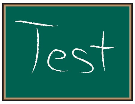 TEST words on Chalkboardのイラスト素材