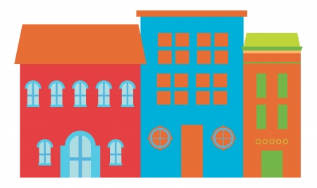 City Buildingsのイラスト素材