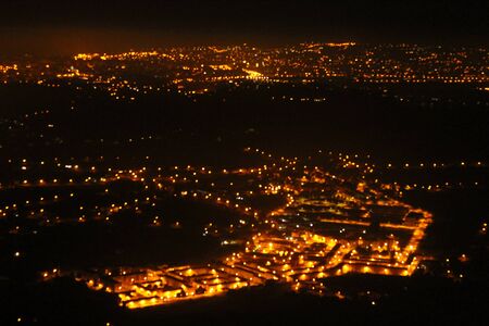 illuminated night view background.の写真素材