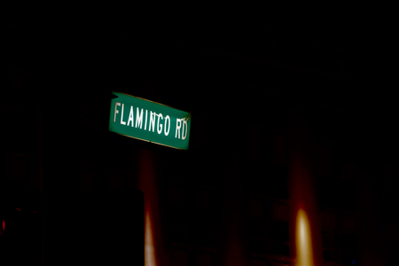 abstract sign for flamingo rd las vegasの写真素材