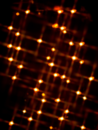 blur decorative orange neon lightsの写真素材