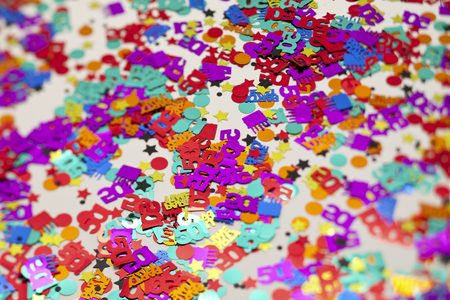 scattered cutout letteringの写真素材