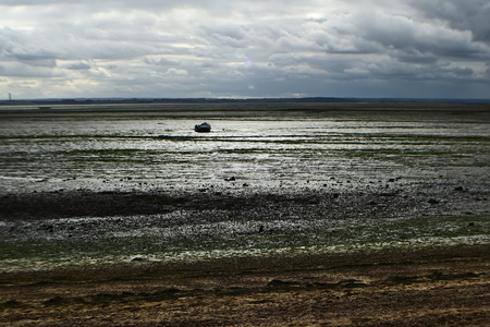 Seafront Low Tideの写真素材