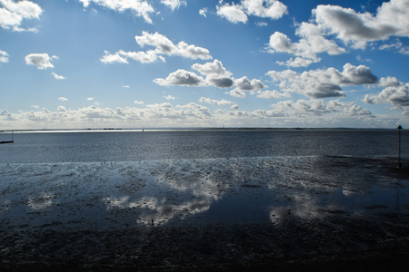 Seafront Low Tideの写真素材