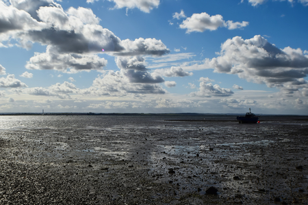 Seafront Low Tideの写真素材