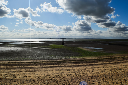 Seafront Low Tideの写真素材