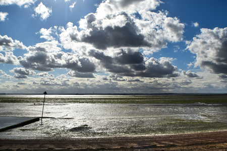 Seafront Low Tideの写真素材