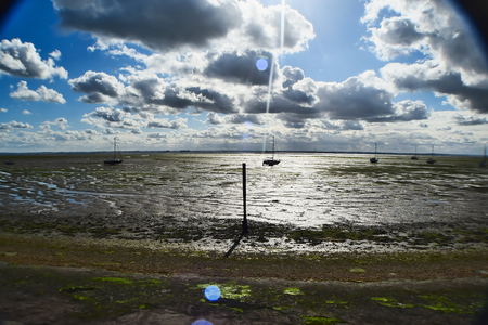 Seafront Low Tideの写真素材