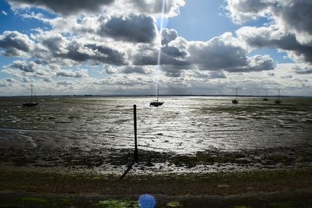 Seafront Low Tideの写真素材