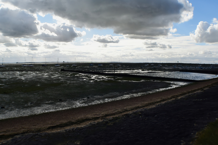 Seafront Low Tideの写真素材