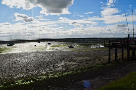 Seafront Low Tideの写真素材
