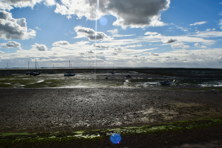 Seafront Low Tideの写真素材