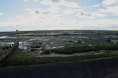 Seafront Low Tideの写真素材