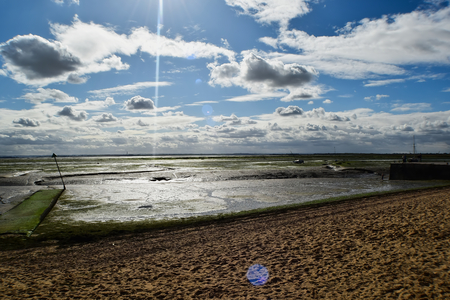 Seafront Low Tideの写真素材
