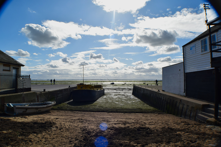 Seafront Low Tideの写真素材