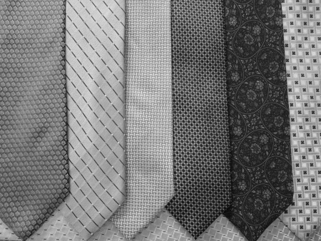 Black and White Ties for Father s Dayの写真素材
